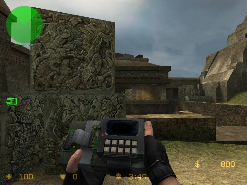 Bomb planting position if you are worried about incoming CT's from CT bridge room side exit.