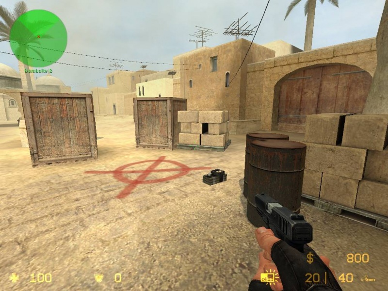 This position gives you a bit more cover whilst still providing options to kill a bomb defusing CT.